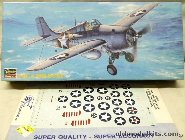 Hasegawa 1/72 Grumman F4F-4 Wilcat With Super Scale Decals - US Navy VF-9 or VF-6, AP24 plastic model kit